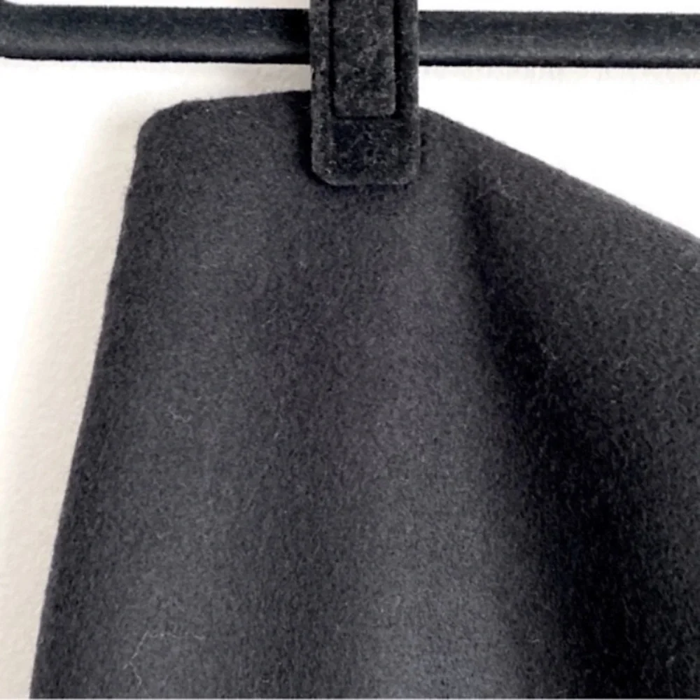 ZARA WOOL HIGH WAISTED MIDI PENCIL SKIRT ELEGANT CHIC Black M - Picture 7 of 15